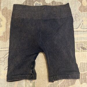 Women's Black Herringbone Shorts